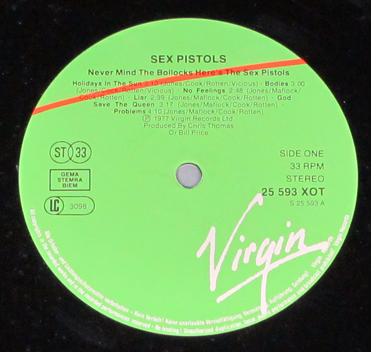 High Resolution Photos of sex pistols never mind yellow cover 